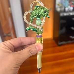 Green Dolphin Decorative Pen